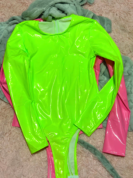 NEON Latex Body Suits Electric Dollhouse NEON Latex Body Suits Electric Dollhouse