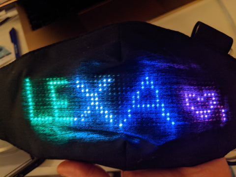 Programmable LED Face Mask