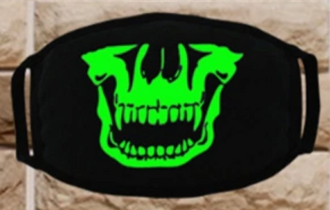 Grunge GLOW Skeletal Face Mask