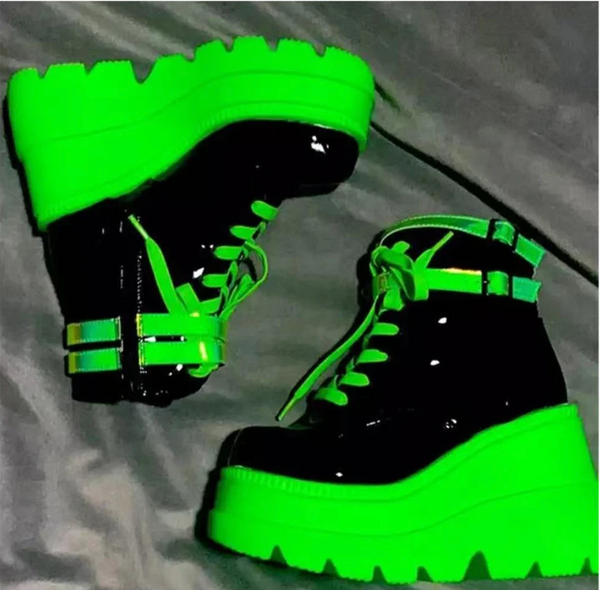Neon sales platform boots