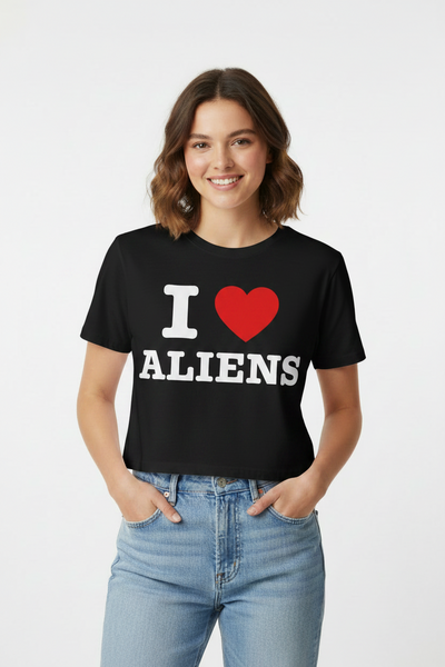 I ❤️ ALIENS Crop Top + I ❤️ Lexa Crop Tops