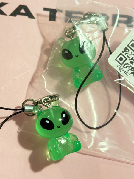 alien bb charm keychain