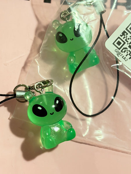 alien bb charm keychain
