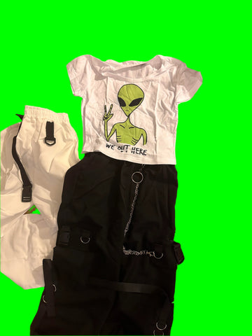 alien gang crop top