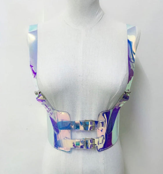 chroma-purple  corset top