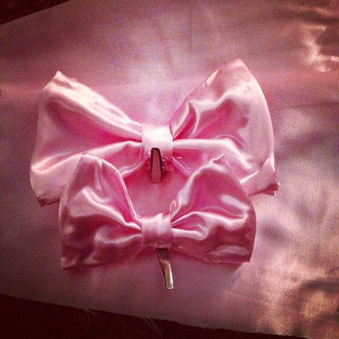 Pink Lace Ballerina Hairbow