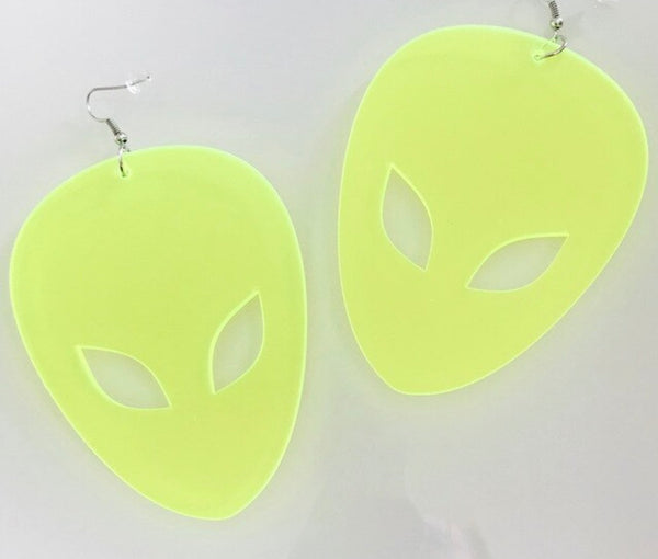 Neon Space earrings