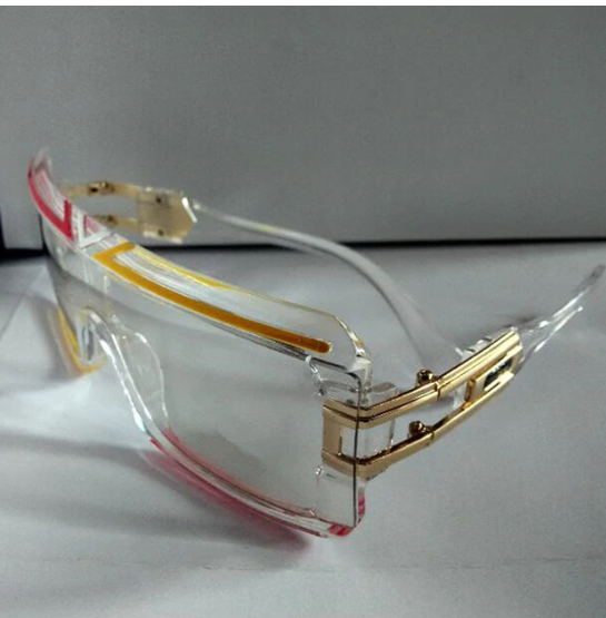 High-Fashion Halcyon GOLD transparent Glasses