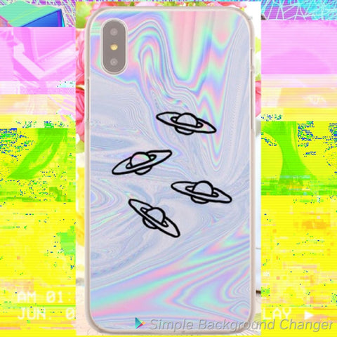 metallic UFO iPhone case