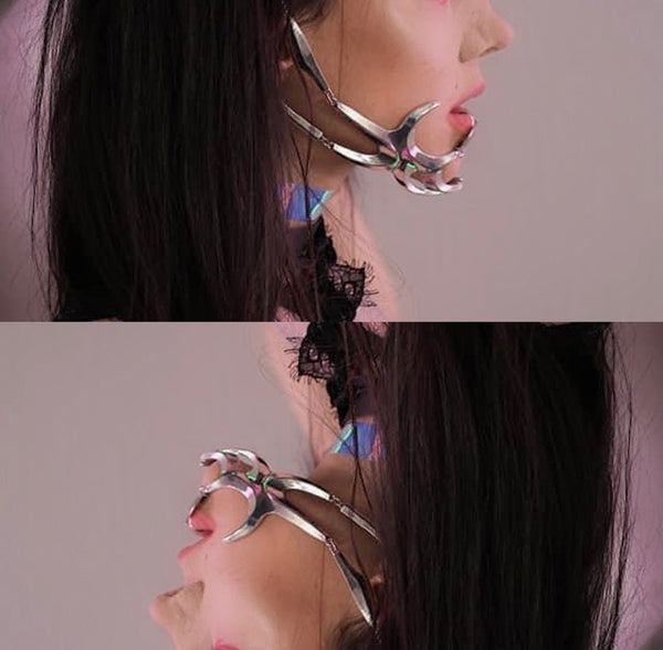 metal jaw plate 🦾 (facial jewelry)
