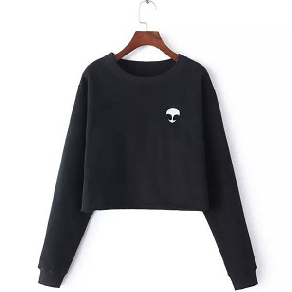 Alien Crop-Top Sweater